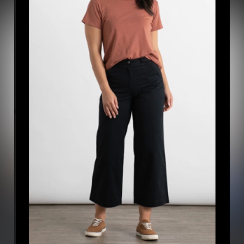 Bridge & Burn Gladstone Black Wide-Leg Pants 32